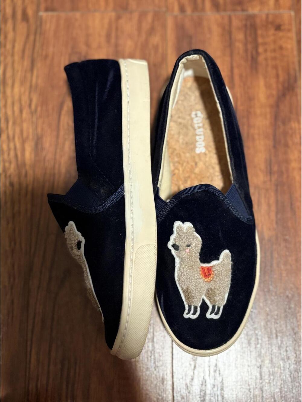 Anthropologie x Soludos Velvet Llama Smoking Slippers / Slip-On Flats - Picture 5 of 5